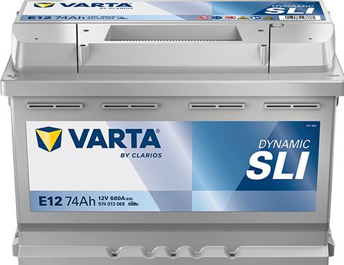 Actual product image Varta Blue Dynamic E12 (12 V, 74 Ah, 680 A)