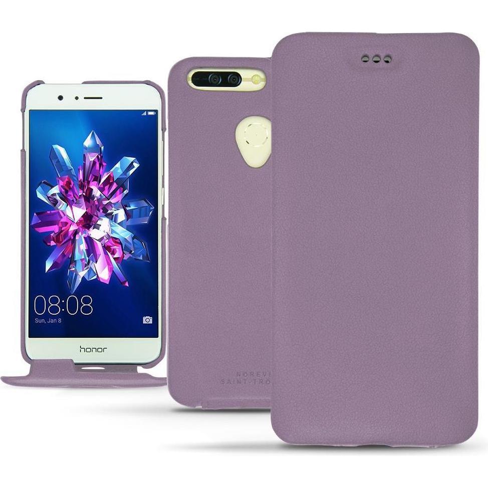 Noreve Lederschutzhülle vertikal (Honor 8 Pro), Smartphone Hülle, Violett