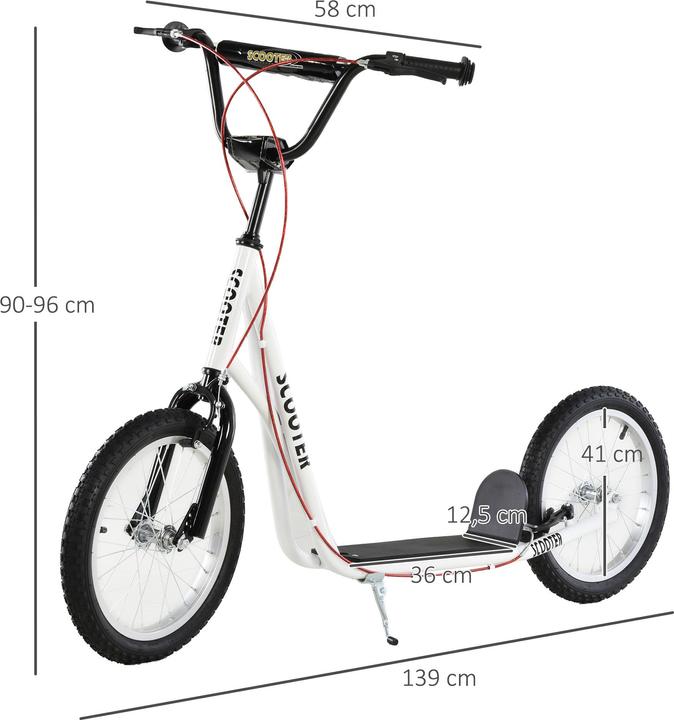 Produktbild Homcom Kinderscooter mit Handbremse