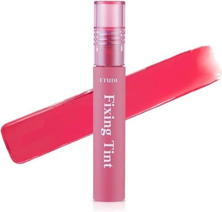 Etude House ETUDE Fixing Tint #10 Smoky Cherry Long Lasting High Pigmented Liquid Lipstick Waterproof Matte Fini (#10 Smoky Cherry)