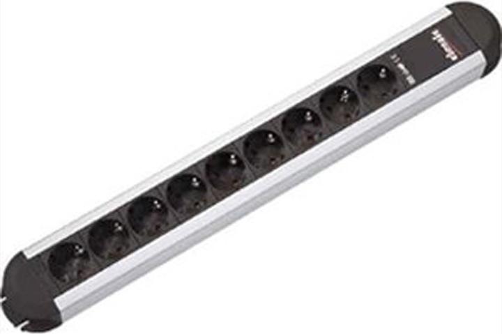 Actual product image Bachmann PRIMO CLASSIC ALU socket strip, 9-way without (9x, CEE 7/3, 1.75 m)