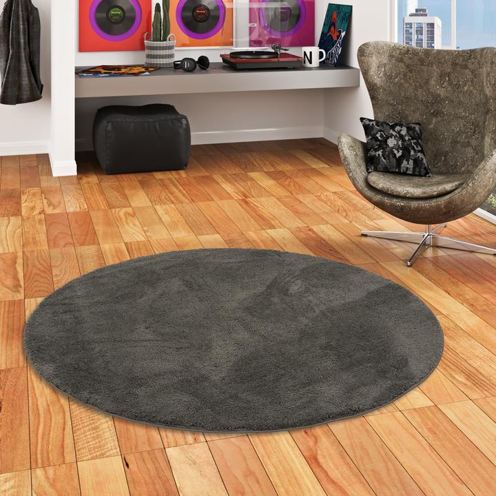 Produktbild Pergamon Super Soft Kinder Hochflor Teppich Silky Kids Rund (120 x 120 cm)