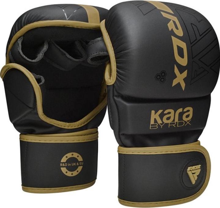 Actual product image Rdx Grappling Gloves Shooter F6 Matte Golden Plus-S/M (S, M)