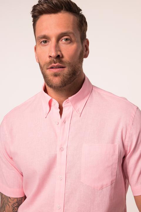Produktbild JP1880 Hemd, Halbarm, Leinenmix, Buttondown-Kragen, Modern Fit (4XL)