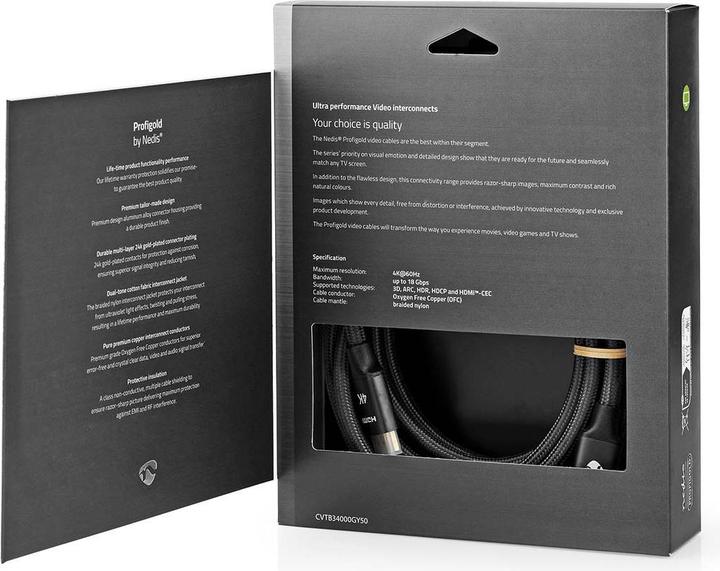 Produktbild Nedis High Speed??HDMI Kabel mit Ethernet| HDMI Stecker|| 4Ka60Hz| - Kabel - Digital/D (5 m)