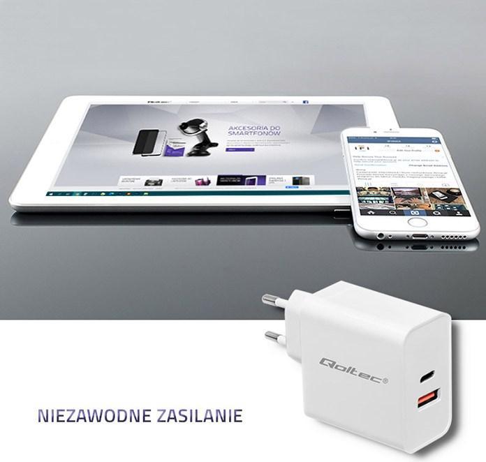 Image du produit Qoltec Chargeur 20W 5-12V 1.67-3A (63 W, 1 portion)