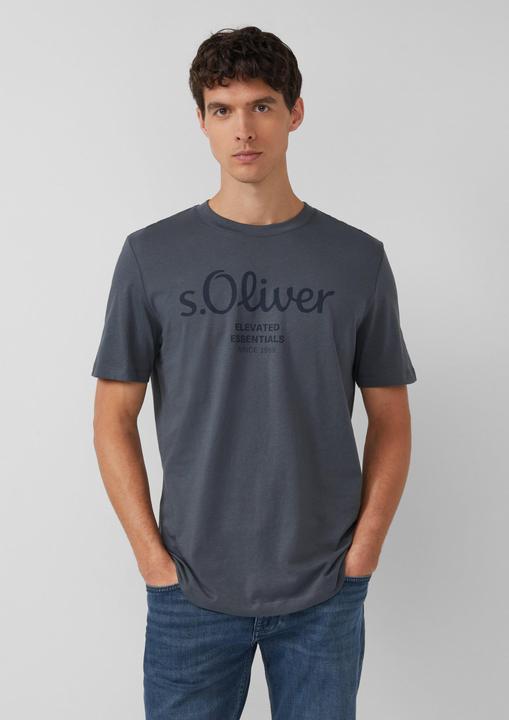 Produktbild s.Oliver T-Shirt Casual Bequem sitzend Logo T-Shirt (L)