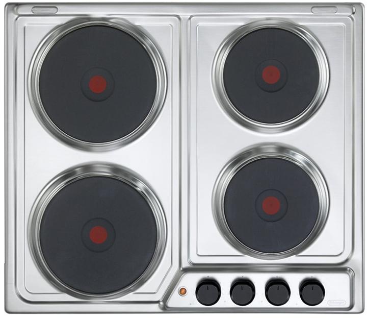 De'Longhi De?Longhi FFI 46 ER Acier inoxydable Plaque de cuisson encastrable 60 cm Plaque scellée 4 Cuisinière (60 cm)