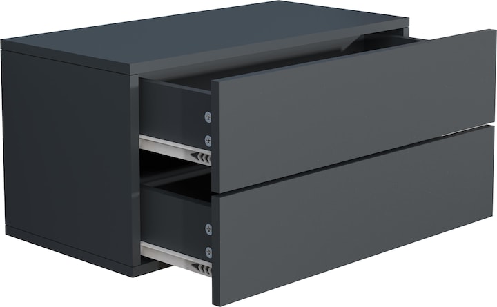 Immagine prodotto VCM Comodino con cassetto a muro in legno Comodino con cassetto a muro Consolle da letto Usal L 60 cm (60 x 32 x 32 cm)