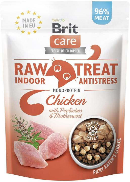 Actual product image Brit Care Raw Treat Indoor&Antistress Chicken - cat treats - 40g (Adult, 1 pcs., 40 g)