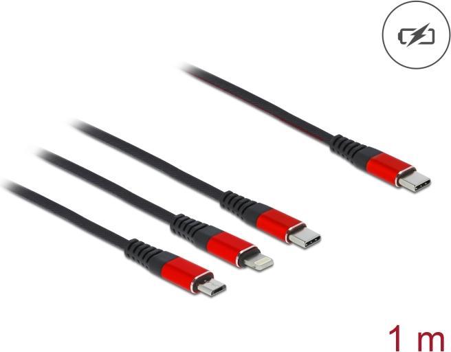 Immagine prodotto Delock USB-C-Lightning, Micro-B, Type-C (1 m, USB 2.0)