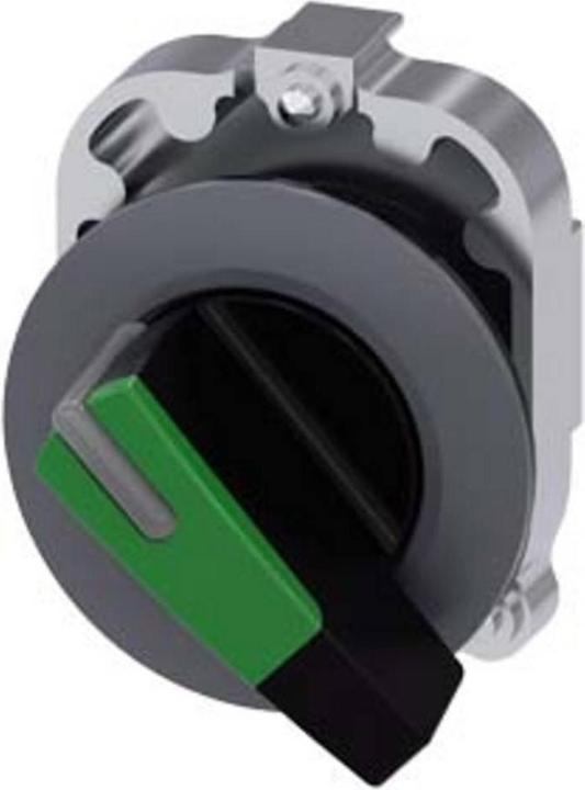 Actual product image Siemens Toggle switch 2position bel.b gn rectangular 3SU1062-2EC40-0AA0