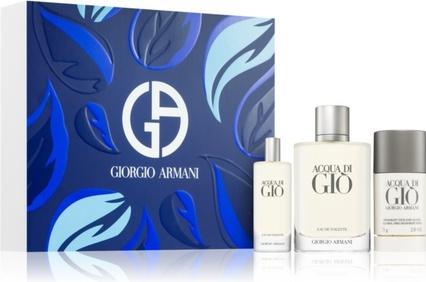 Produktbild Giorgio Armani Acqua di Giò Homme Set Eau de Toilette 100ml + Deostick 75ml + Reisegrösse 15ml (Parfum set)