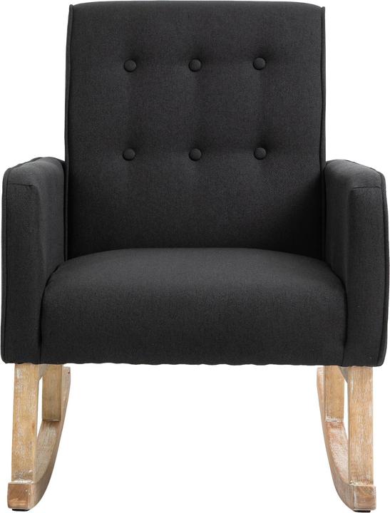 Actual product image CLP Rocking Chair Brevik Fabric Black