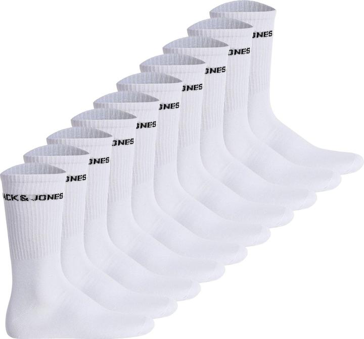 Jack & Jones Socken Sportlich Bequem sitzend JACBASIC LOGO TENNIS SOCK 10 PACK (10er Pack, 40 - 46)