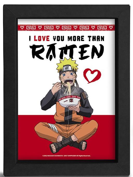 Actual product image ABYstyle NARUTO SHIPPUDEN - Kraft Frame - I LOVE YOU MORE THAN RAMEN x8