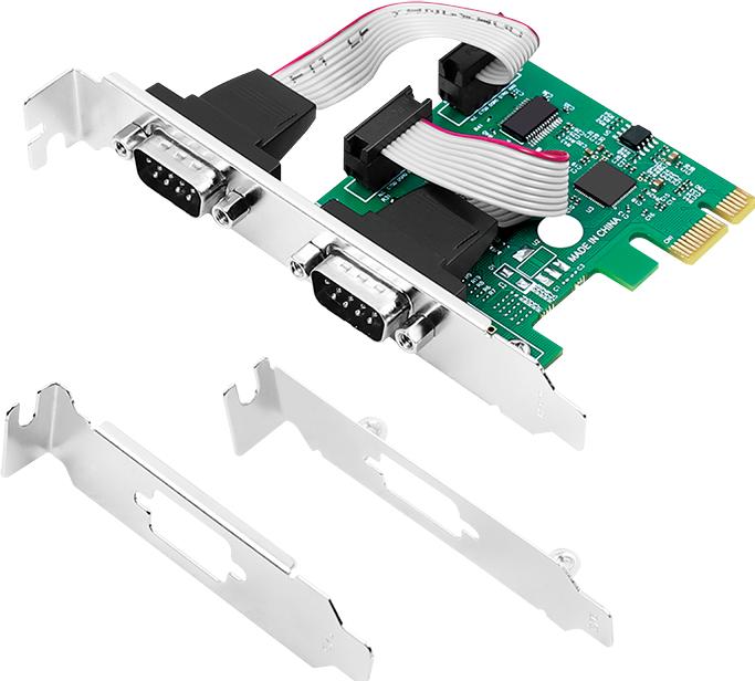Produktbild LogiLink 2 x serielle (COM) PCIe