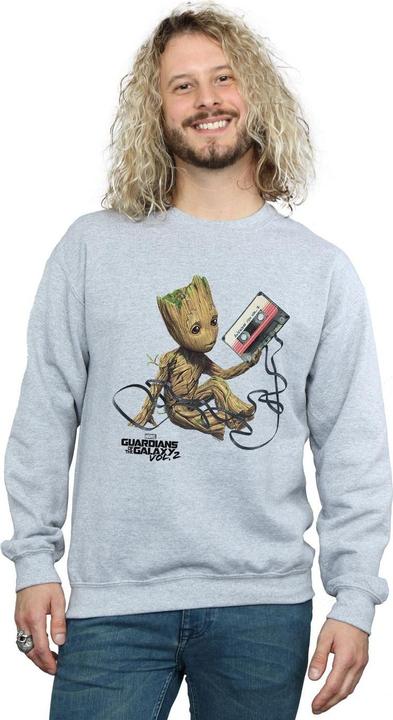 Actual product image Mens Guardians Of The Galaxy Groot Tape Sweatshirt (4XL)