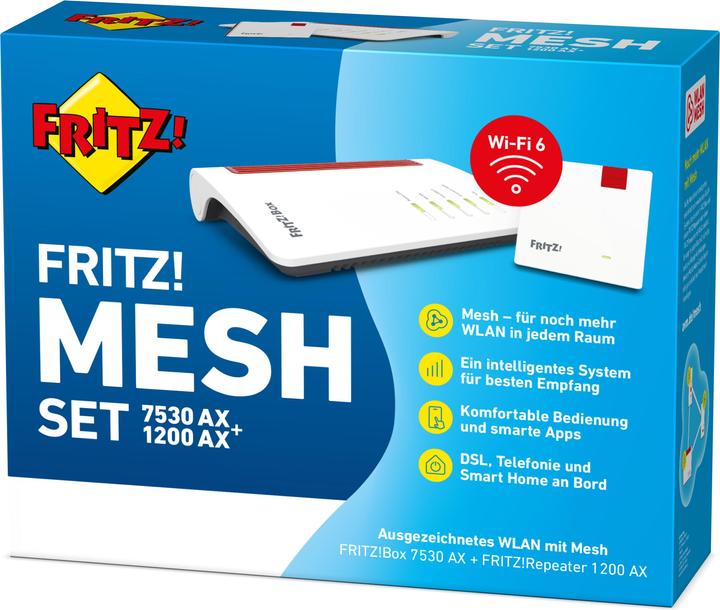 Immagine prodotto AVM FRITZ Set di maglie 7530 AX + 1200 AX