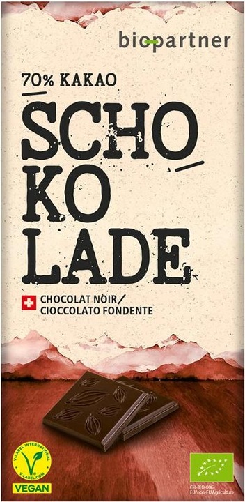 Image du produit Bio Partner Chocolat noir 70% (75g) (119.35 ml)