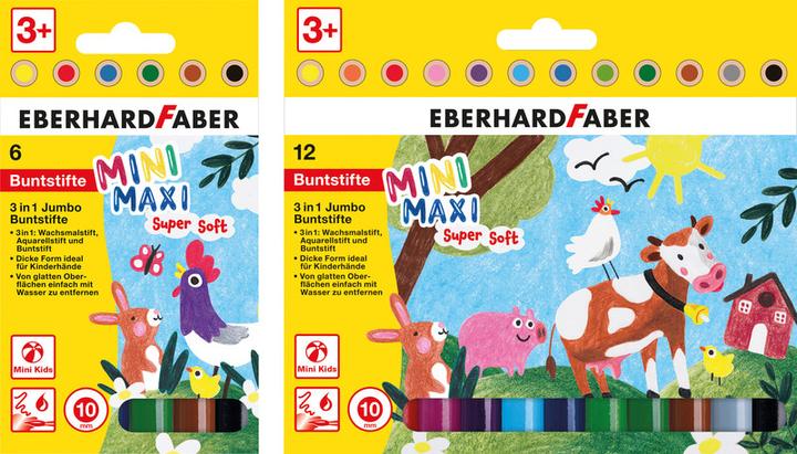 Produktbild EberhardFaber Farbstifte Jumbo MiniMaxi 6 Stück (Mixed Colour, 6 x)