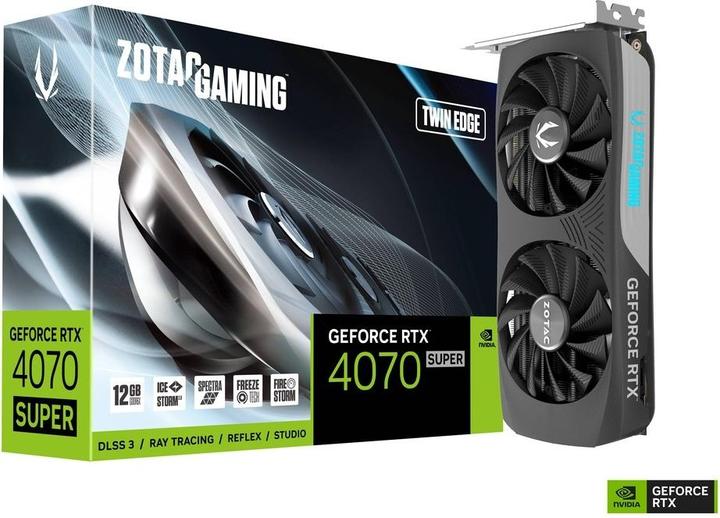 Actual product image Zotac GeForce RTX 4070 SUPER Twin Edge (12 GB)