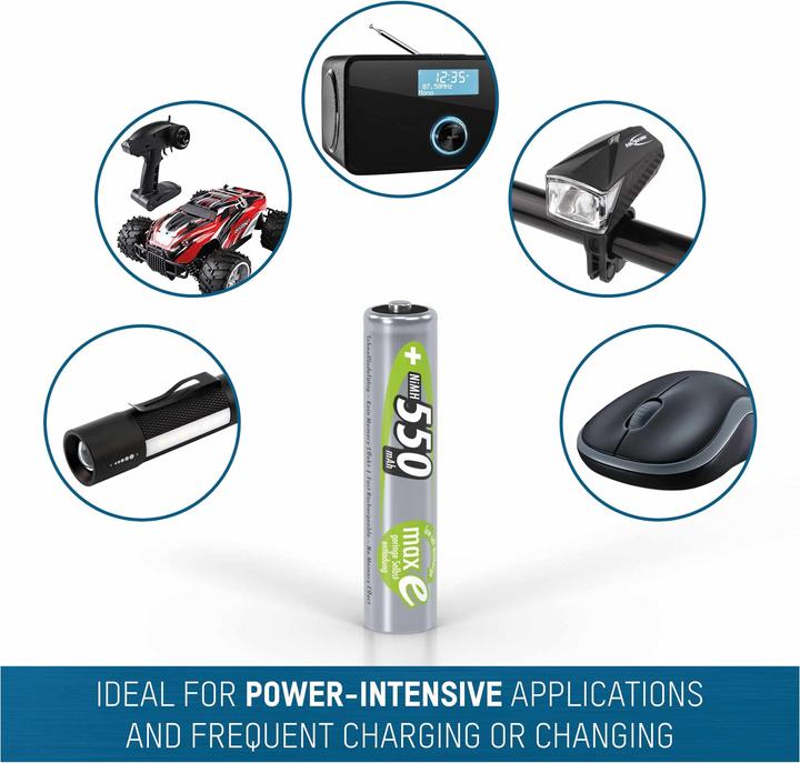 Produktbild Ansmann HR03 Micro 550 mAh (4 Stk., AAA, 550 mAh)