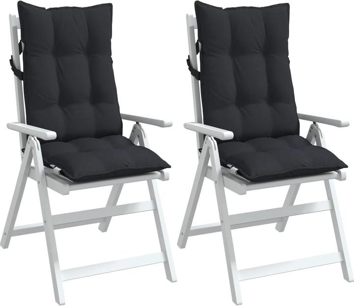 Image du produit VidaXL Coussins de chaise à haut dossier 2 pcs. Tissu Oxford (120 x 50 x 7 cm)