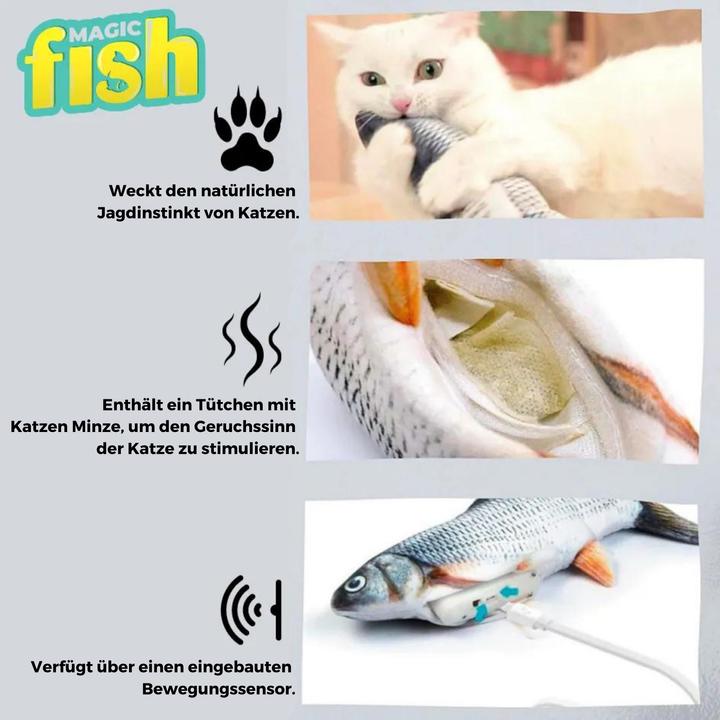 Immagine prodotto Best direct Magic Fish (Gatto di peluche)