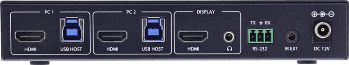 Actual product image InLine ® KVM Switch, 2-fach, HDMI, 8K@60Hz, USB 3.2, mit IR & RS-232