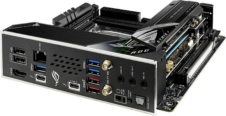 Productafbeelding ASUS ROG STRIX Z690-I GAMING WIFI (LGA 1700, Intel Z690 (DDR5), Mini-ITX)