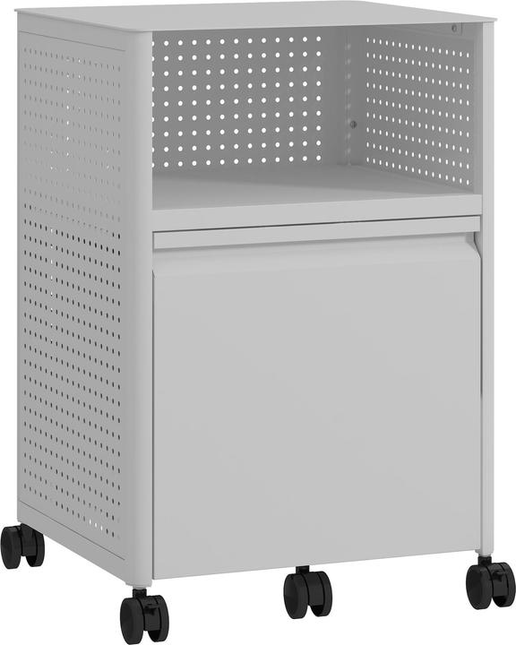 En.Casa Rollcontainer Velvevn Stahl 54x40x36 cm Weiss (39.50 x 35.50 x 54 cm)