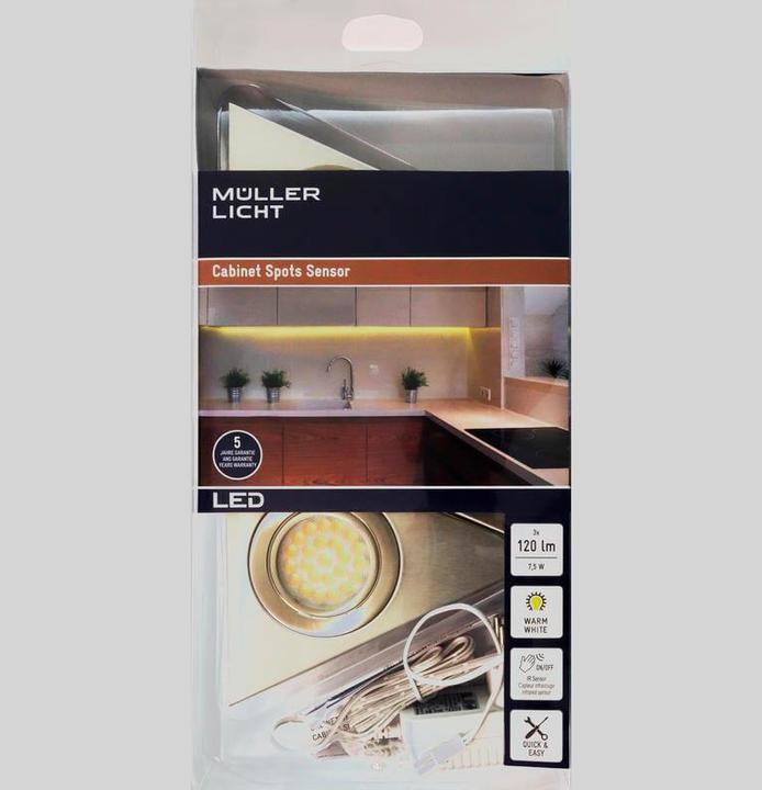 Produktbild Müller Licht ML Trios U-Bauleu.silver 3St (400 lm)