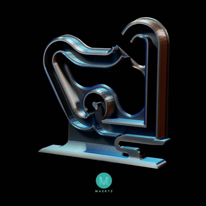 Produktbild Maertz PMMA-1021-005 PMMA-1021-005 Filament PLA-Seide Seidig glänzend 1.75 mm 10 (PLA, 1.75 mm, 1000 g, Orange, Blau)