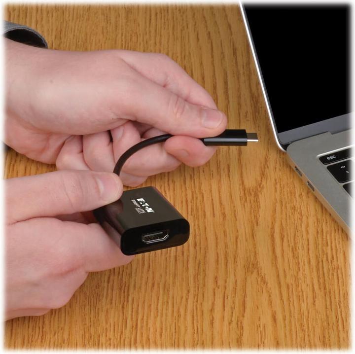Produktbild Eaton USB-C to HDMI 4K Adapter with Alternate Mode - DP 1.2 Black (USB Typ-C, 15 cm)