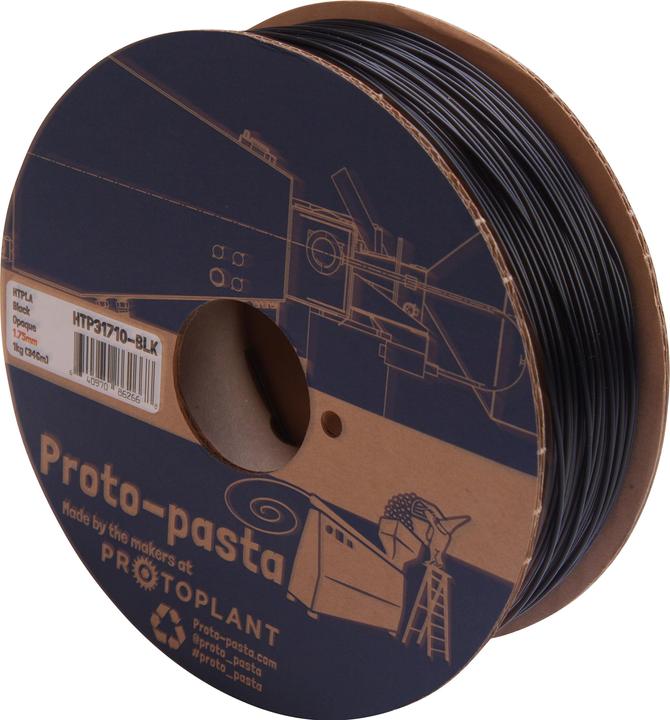 Produktbild Proto-pasta Filament HTPLA undurchsichtig Schwarz 1.75mm 1000g (TPLA, 1.75 mm, 1000 g, Schwarz)
