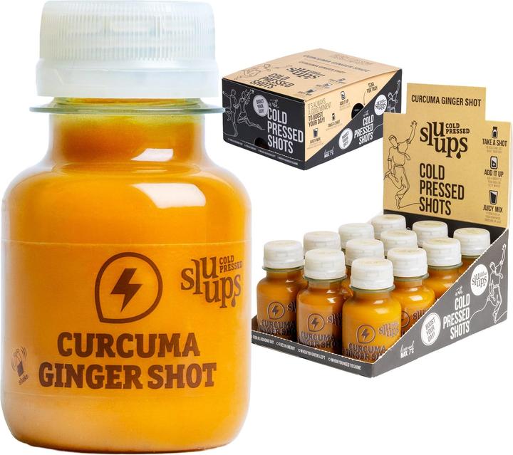 Actual product image Sluups Curcuma Ginger Shot (24 x 6 cl)