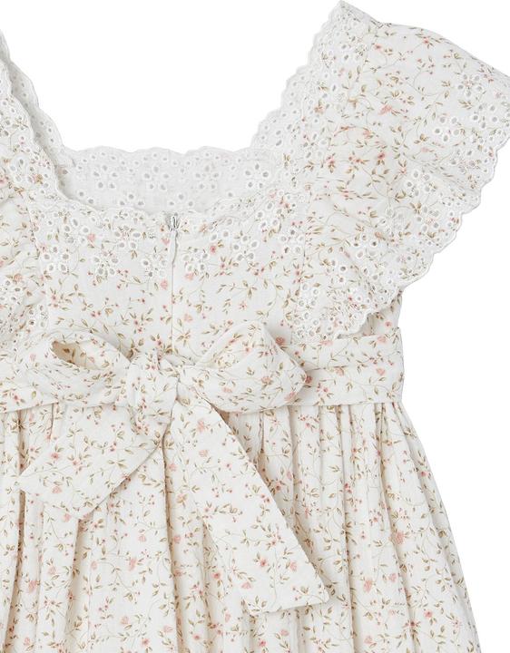 Produktbild Vertbaudet Festliches Mädchen Musselinkleid mit bestickten Ärmeln (140)