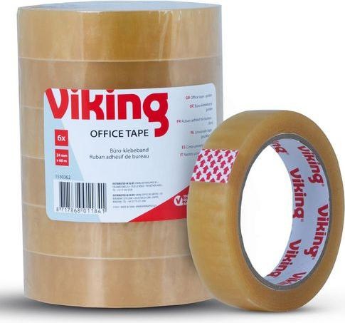 Actual product image Viking Adhesive tape universal yellow 24 mm (W) x 66 m (L) (24 mm)