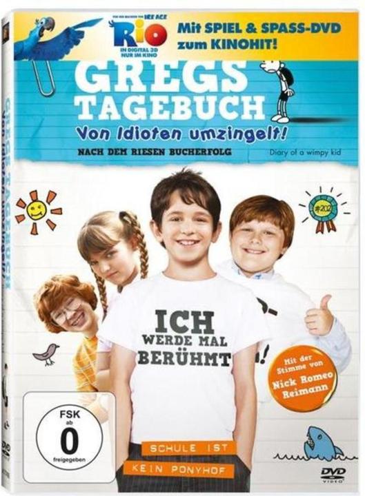 Immagine prodotto Il diario di Greg circondato da idioti! Collezione Hollywood (DVD, 2012, Tedesco, Italiano, Inglese)