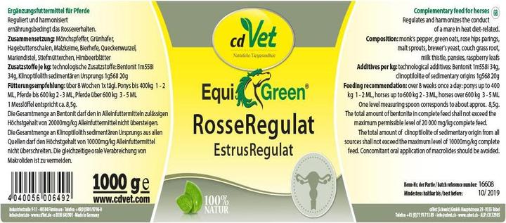 Produktbild cdVet EquiGreen RosseRegulat (1 Stk., 2000 g)