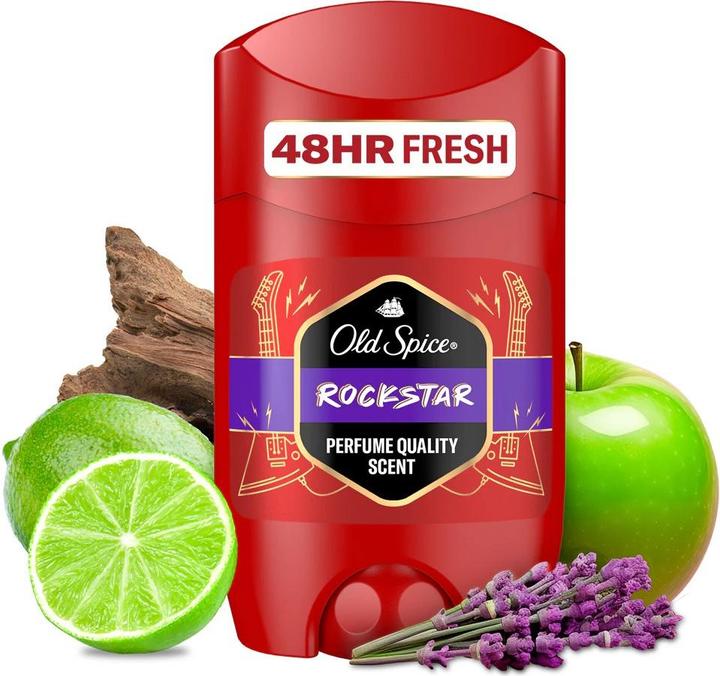 Actual product image Old Spice RockStar Solid Deodorant for Men - 50 ml (Stick)