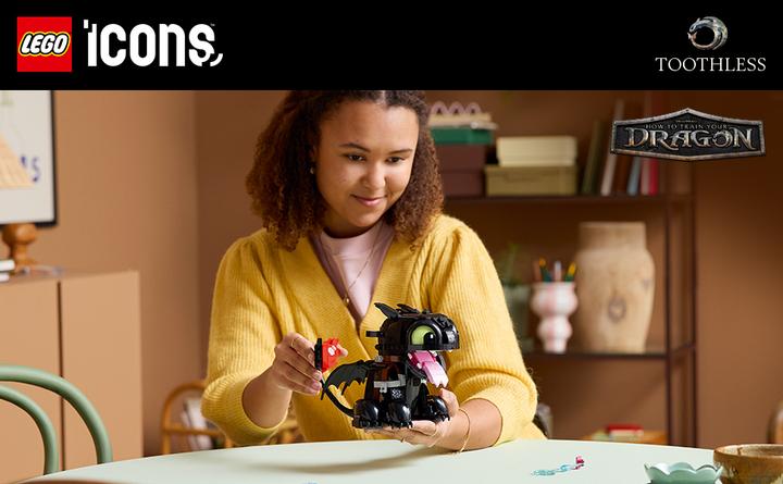 Actual product image LEGO Drachenzähmen Leicht Gemacht: Ohnezahn (LEGO Icons)