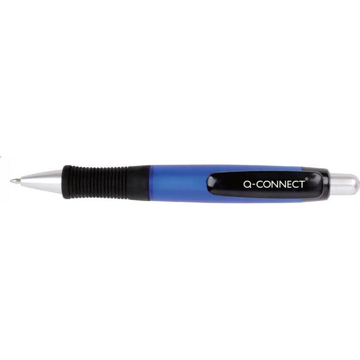 Q-Connect, Schreibstifte, Kugelschreiber Premium 0,7 mm (Blau, 1 x)
