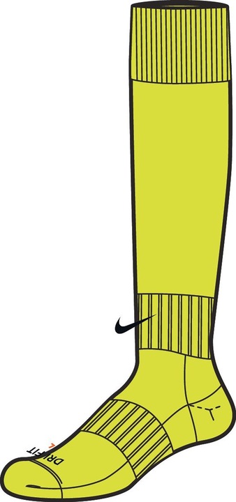 Produktbild Nike Fussball Socken Classic II OTC, Volt/Black, S, SX5728-702 (S)