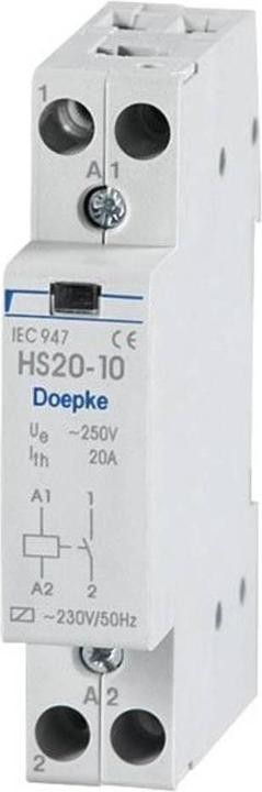 Actual product image Doepke DOEP HS20-11 contactor 20A/230V/50Hz installation contactor HS20-1