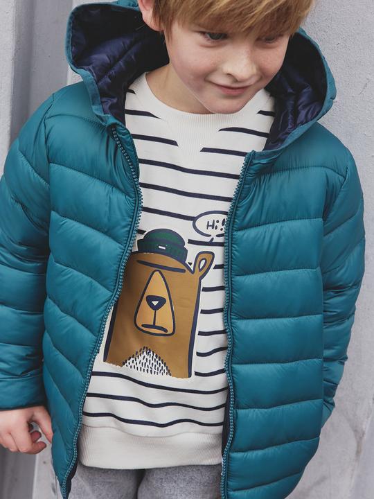 Actual product image Vertbaudet Jungen Light-Steppjacke mit Kapuze und Recycling-Polyester (158, 164)