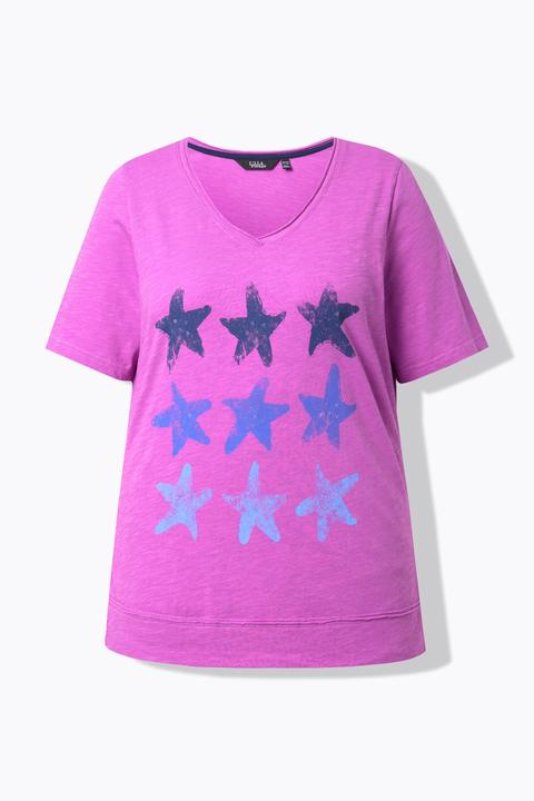 Actual product image Ulla Popken Starfish Open Edge Graphic Tee (58)
