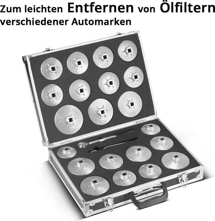 Actual product image Stahlwerk Oil filter spanner set 23-piece oil change tool set