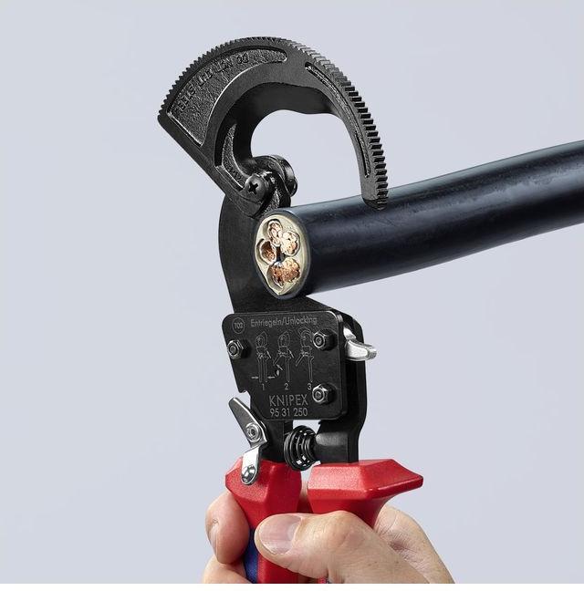 Productafbeelding Knipex Kabelschaar (ratelprincipe) 95 31 250 (250 mm)
